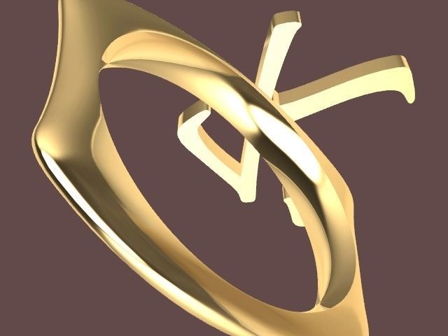 k ring stl verified 3D print model_2