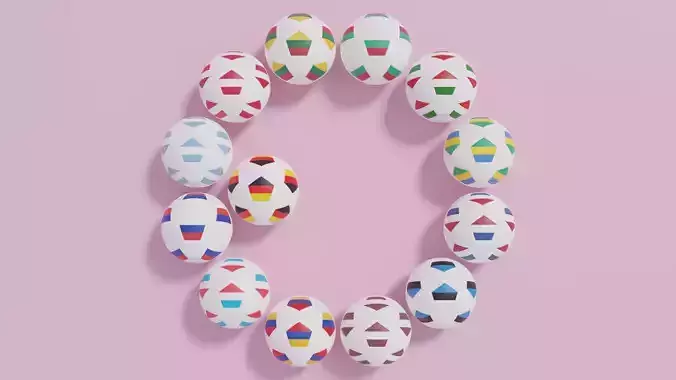 Flag Soccer Ball Collection 1