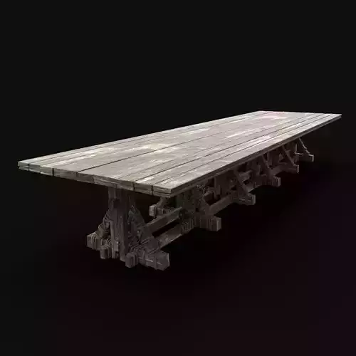 LONG TABLE BENCH INN TAVERN BAR INTERIOR FOOD BEER STOOL