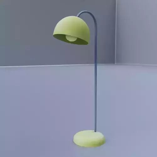 Lamp low poly cartoon