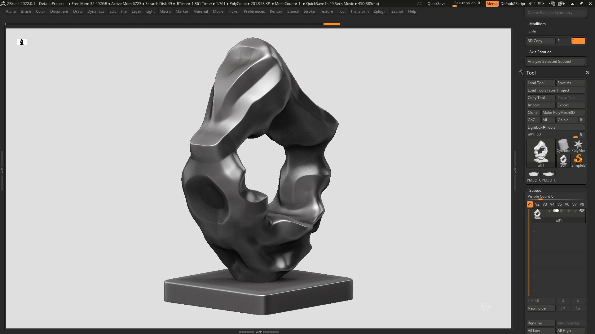 Modern Abstract Decorative sculpture 3d print model 135 3D print model_11