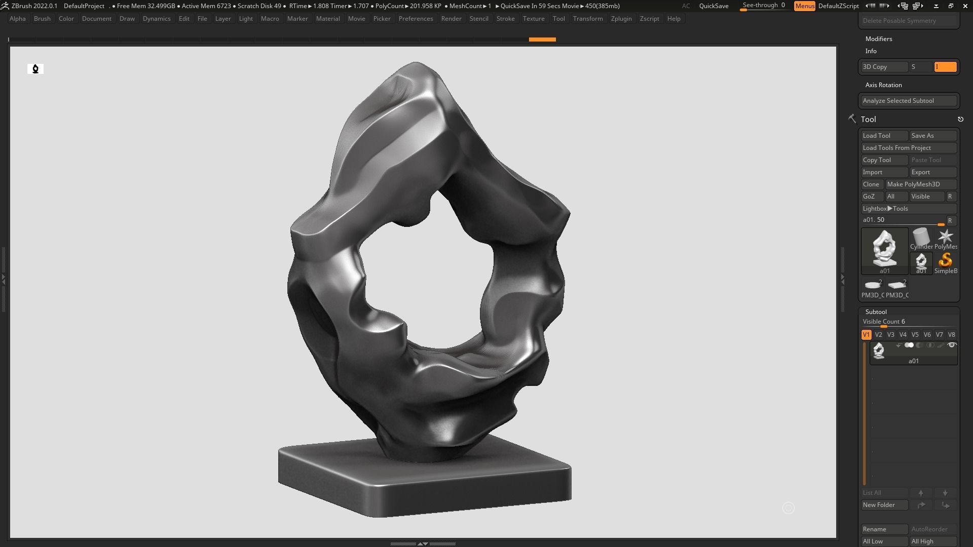 Modern Abstract Decorative sculpture 3d print model 135 3D print model_13