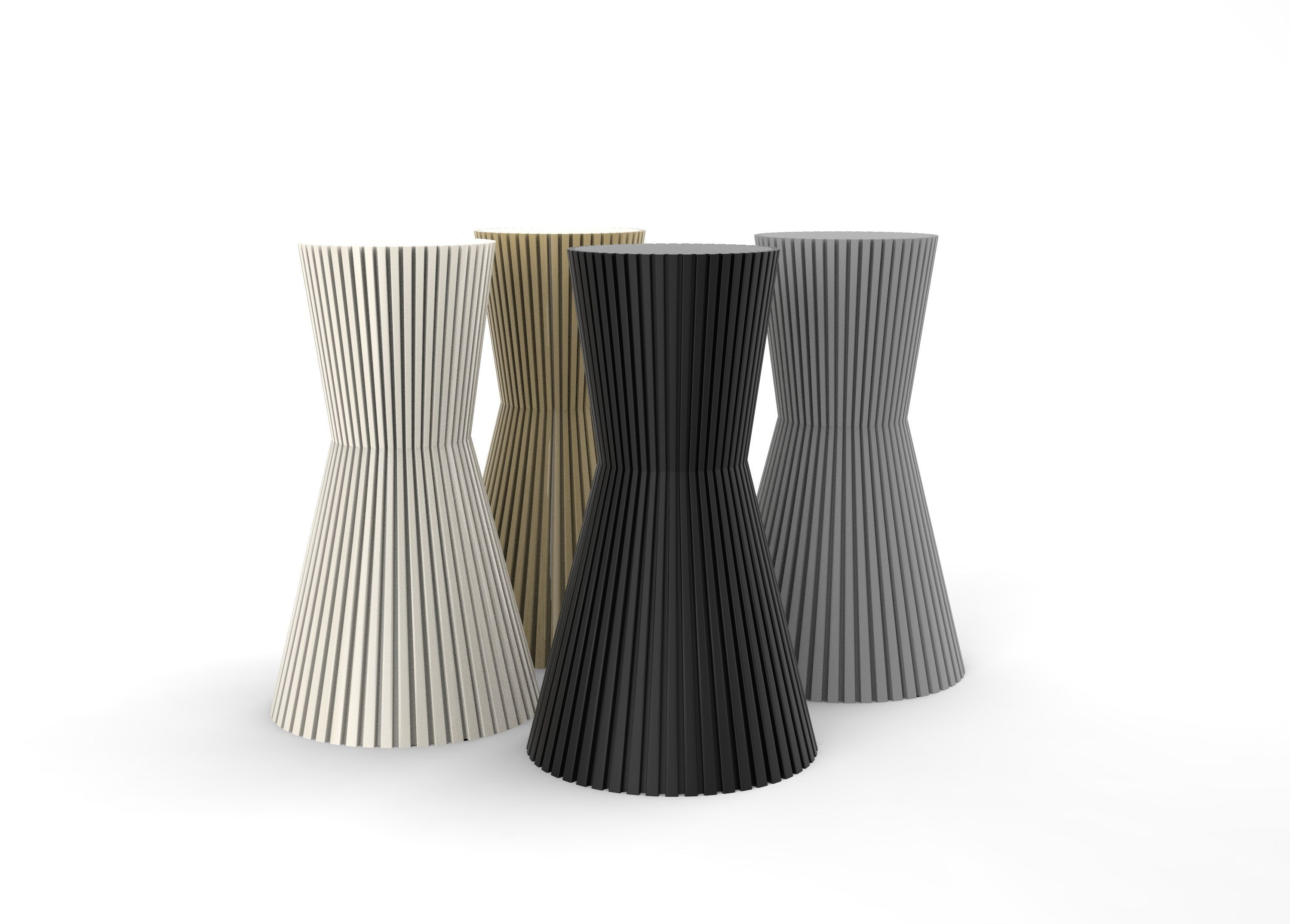 Line Vase v1 suitable for duplex printing 3D print model_1