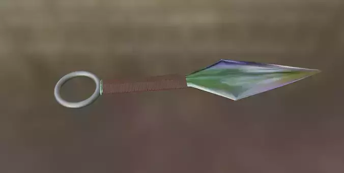 knife glass arrowhead Free low-poly 3D model
