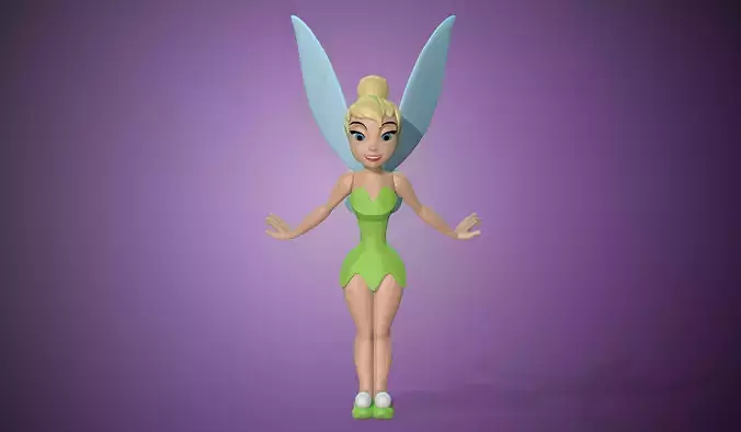 Tinkerbell Disney Infinity Style Fan Art 3D print model