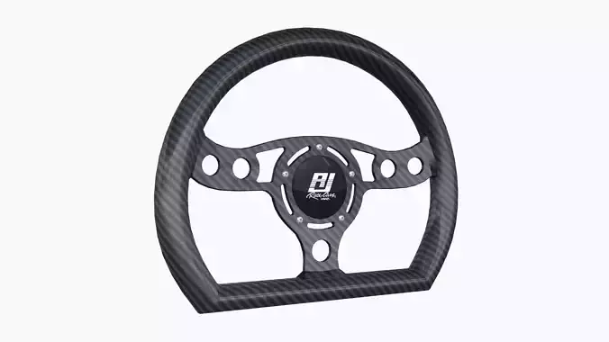 RJ Max Lightweight D-Shape steering wheel
