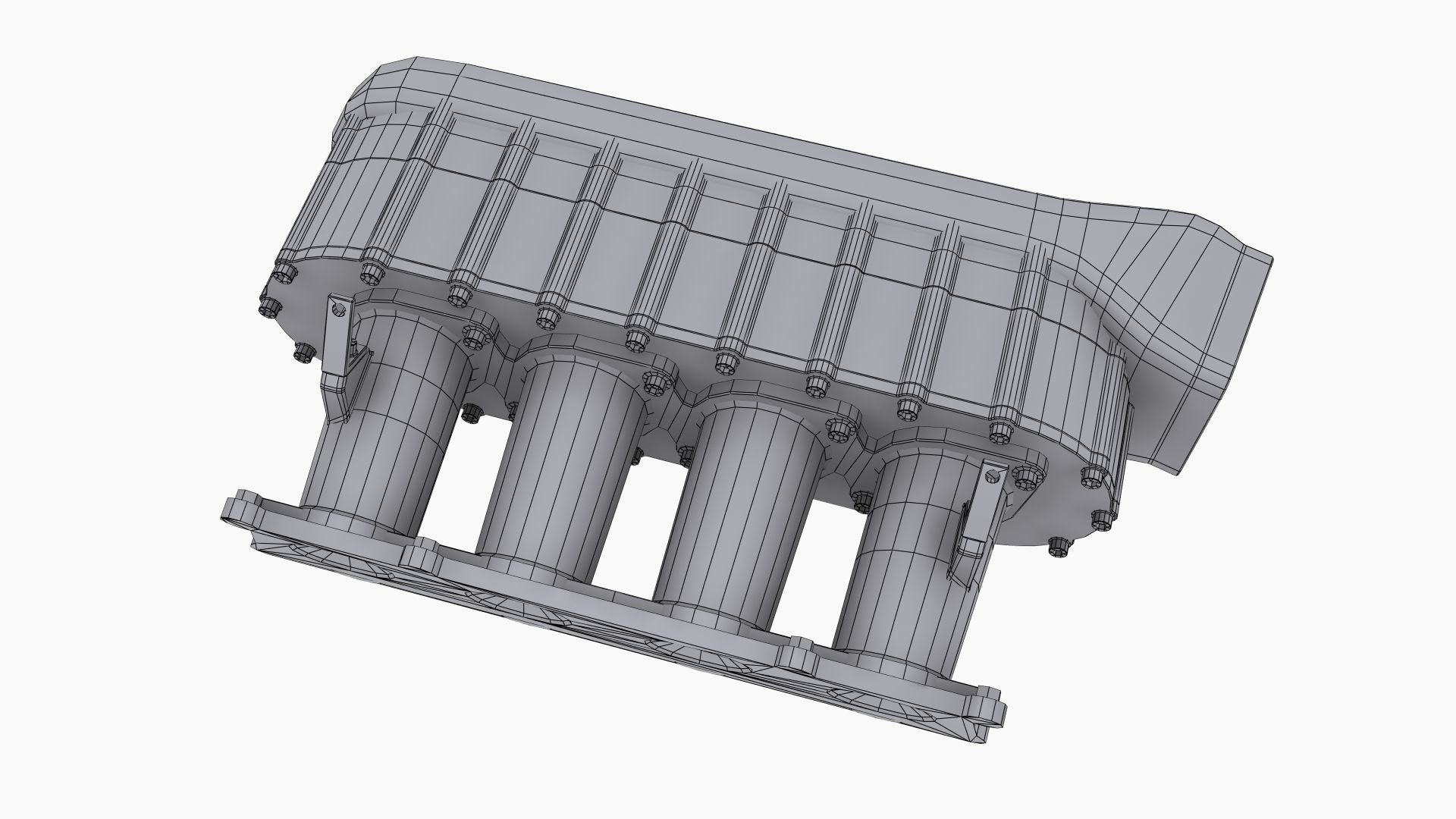 Kinsler H-Plenum intake manifold Low-poly 3D model_12