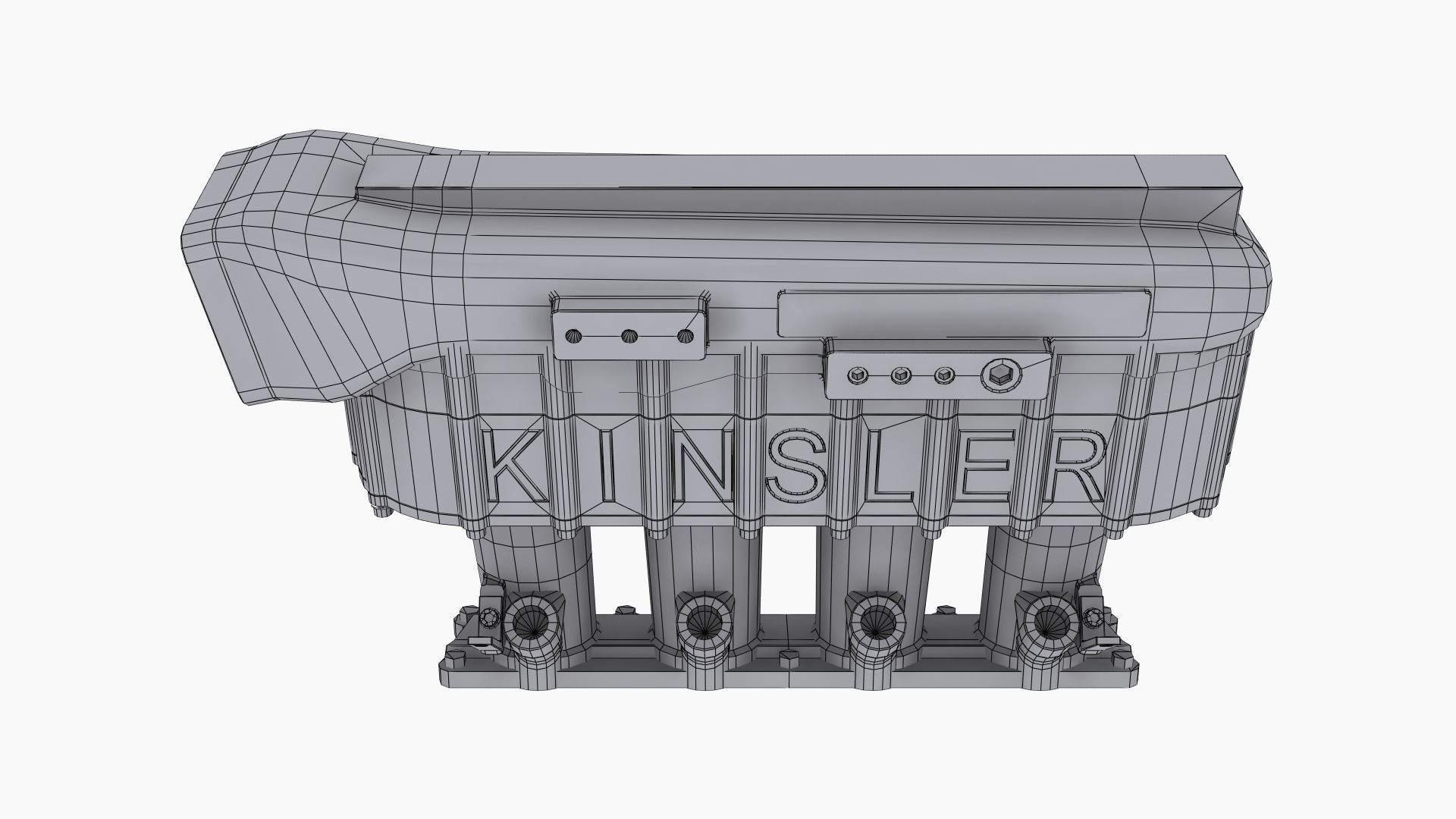 Kinsler H-Plenum intake manifold Low-poly 3D model_11