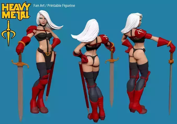 Taarna Printable Figurine Fan Art 