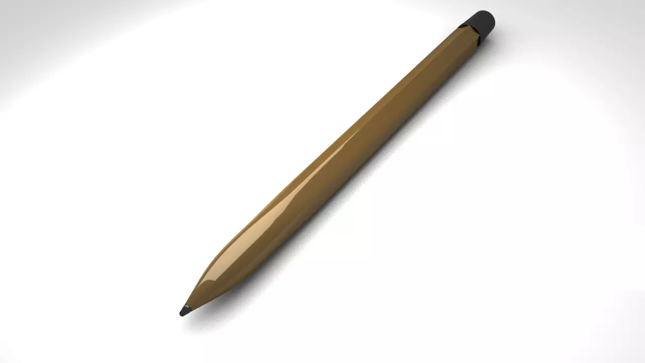 Ballpoint pen 3D model_0