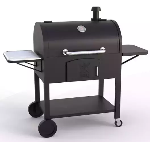Charcoal Barbecue Grill Low-poly 3D model