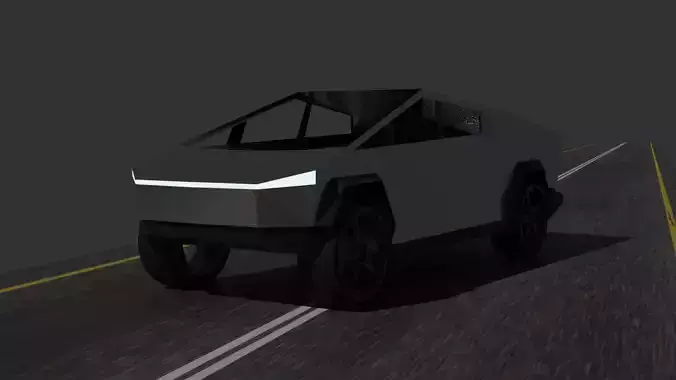 Tesla Cybertruck 3D Model Low-poly 3D model