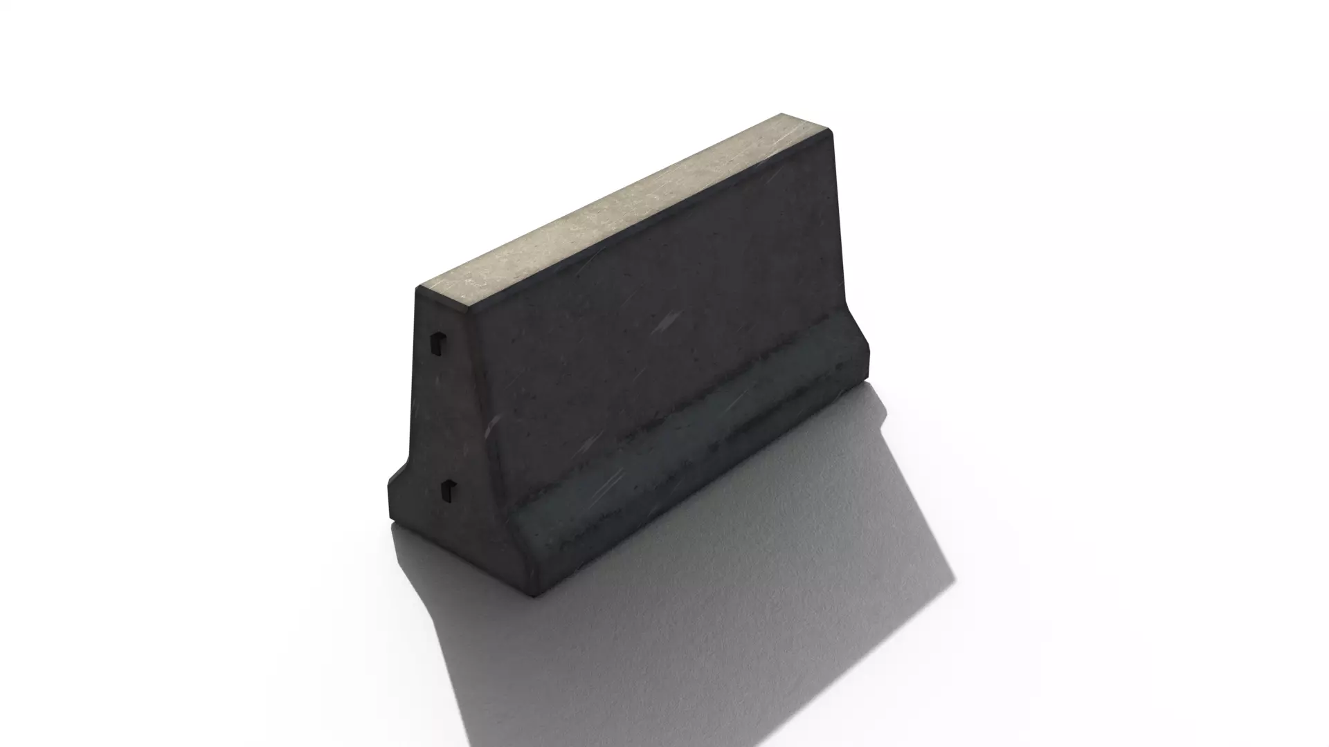 Concrete barrier Free low-poly 3D model
