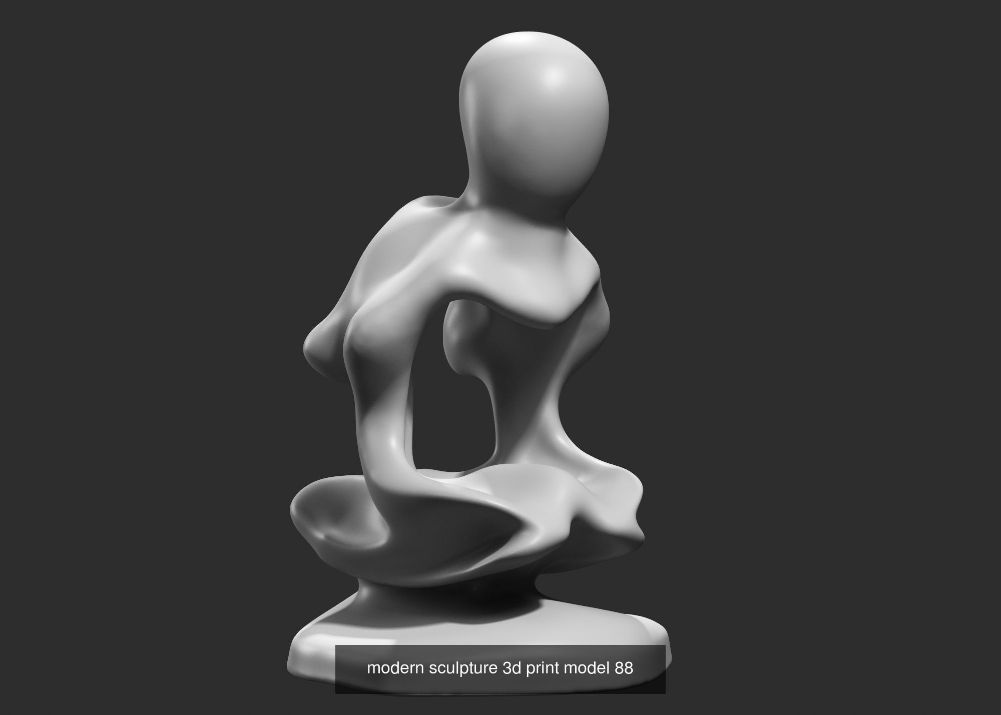 139 Modern Abstract Decorative sculpture 3d print 3D Model Collection_120