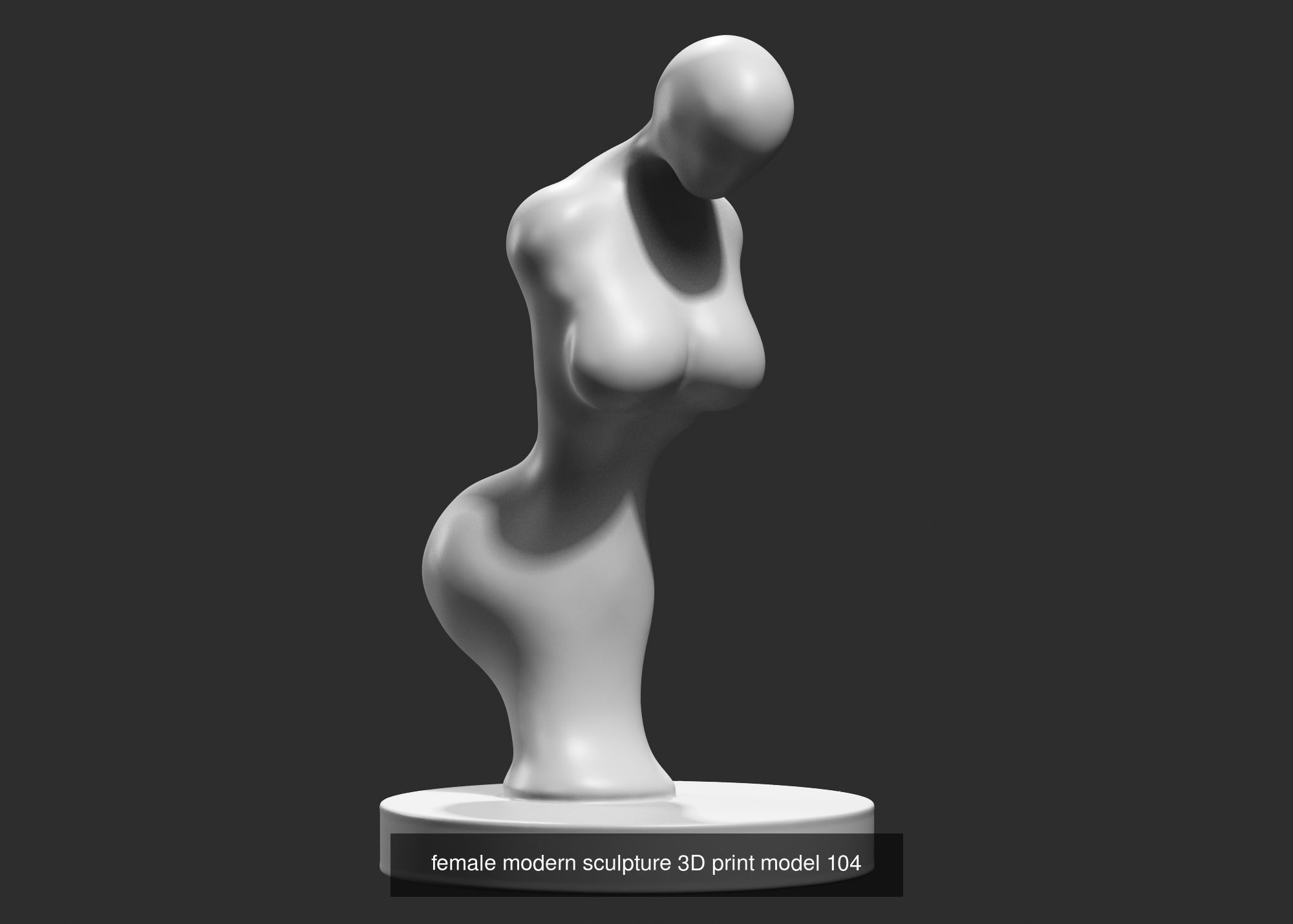 139 Modern Abstract Decorative sculpture 3d print 3D Model Collection_137