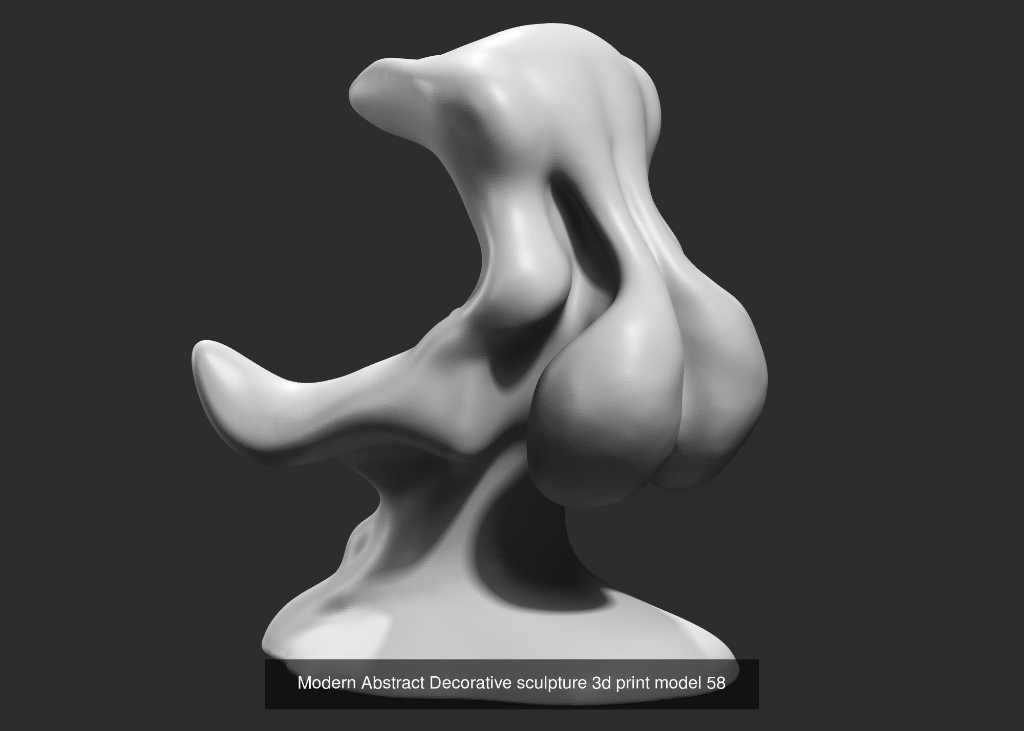 139 Modern Abstract Decorative sculpture 3d print 3D Model Collection_95