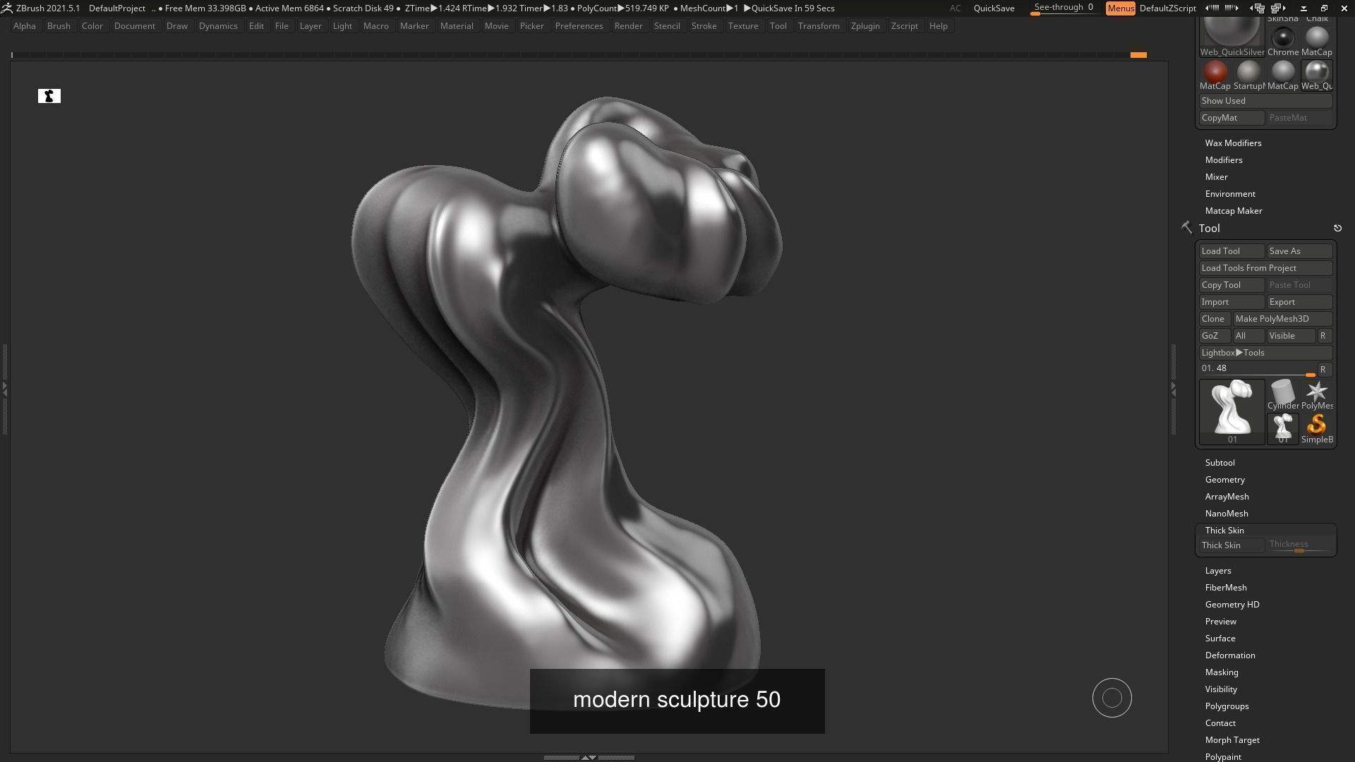 139 Modern Abstract Decorative sculpture 3d print 3D Model Collection_87