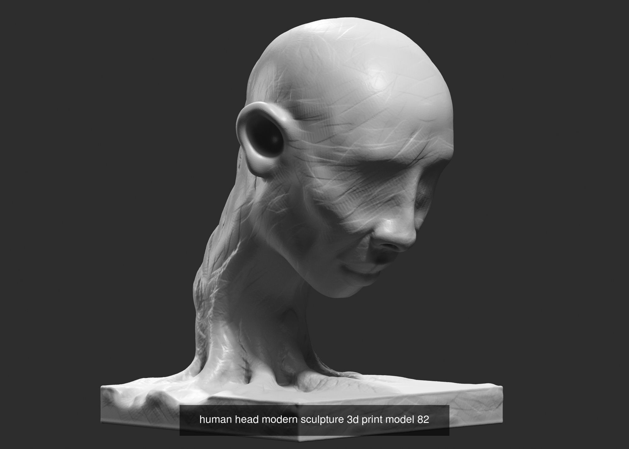 139 Modern Abstract Decorative sculpture 3d print 3D Model Collection_117