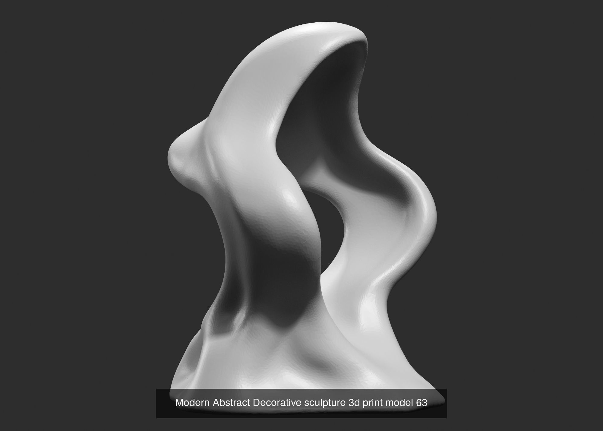 139 Modern Abstract Decorative sculpture 3d print 3D Model Collection_100