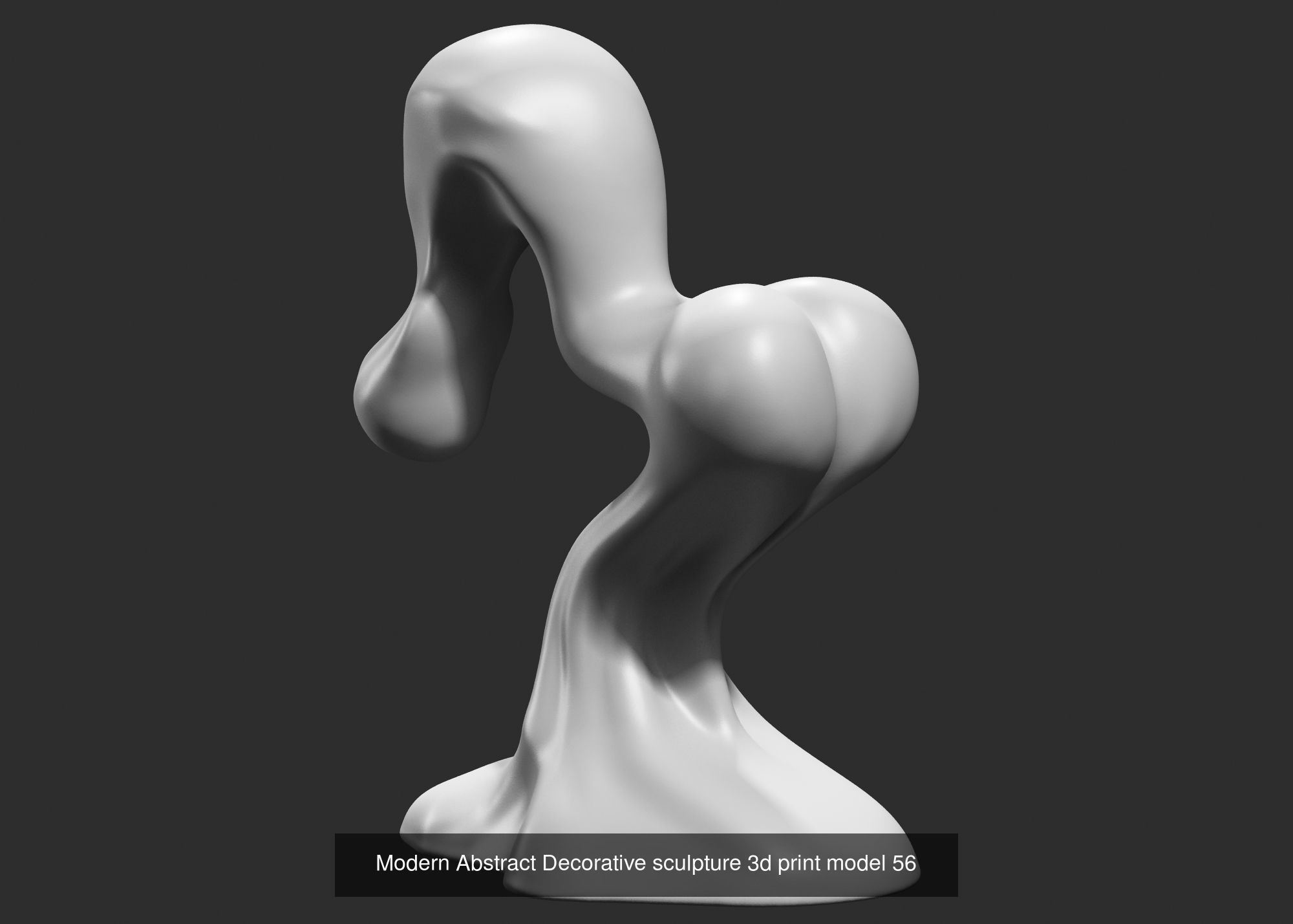 139 Modern Abstract Decorative sculpture 3d print 3D Model Collection_93