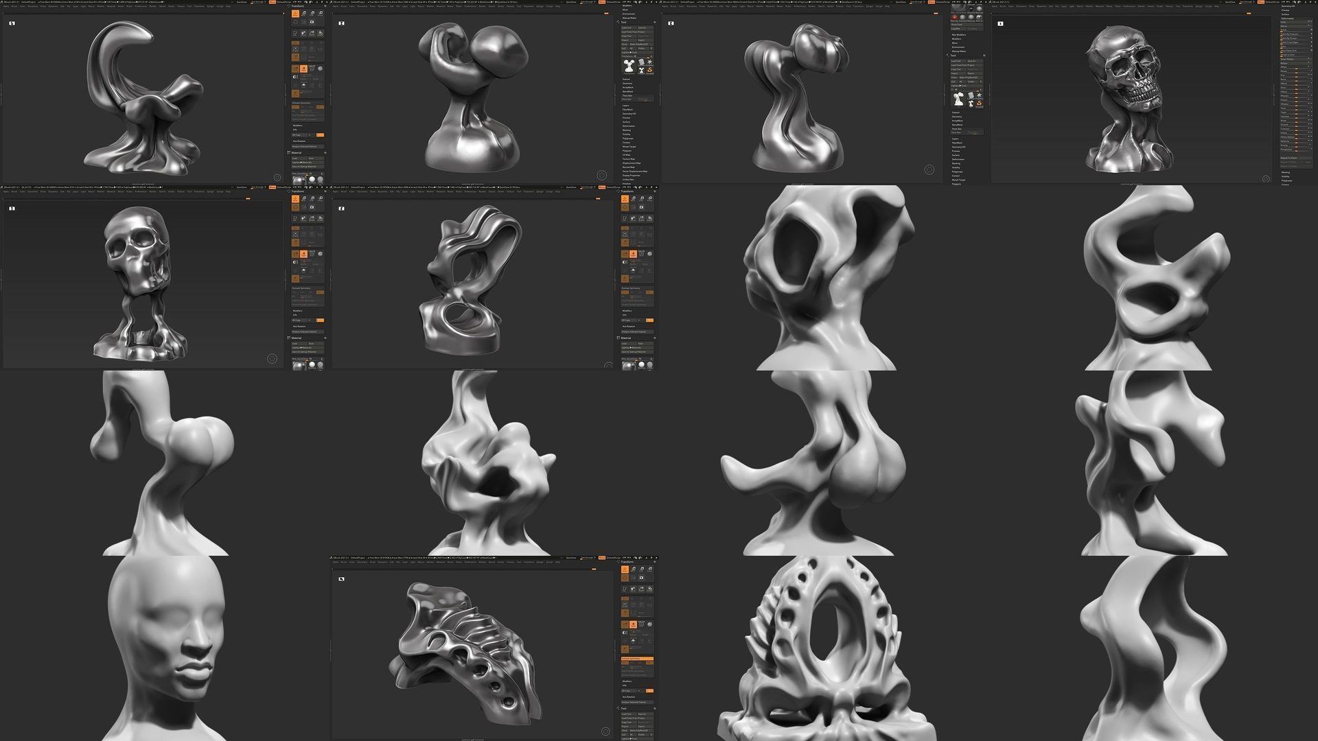 139 Modern Abstract Decorative sculpture 3d print 3D Model Collection_21