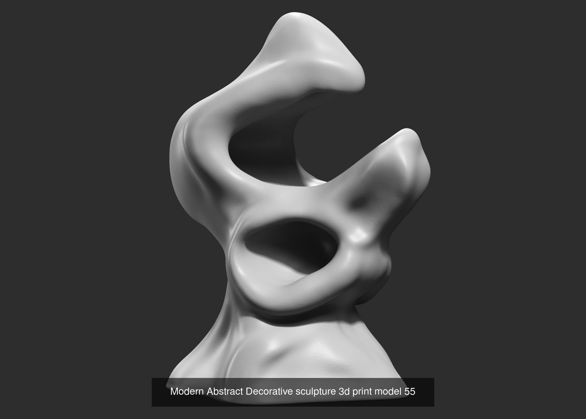 139 Modern Abstract Decorative sculpture 3d print 3D Model Collection_92