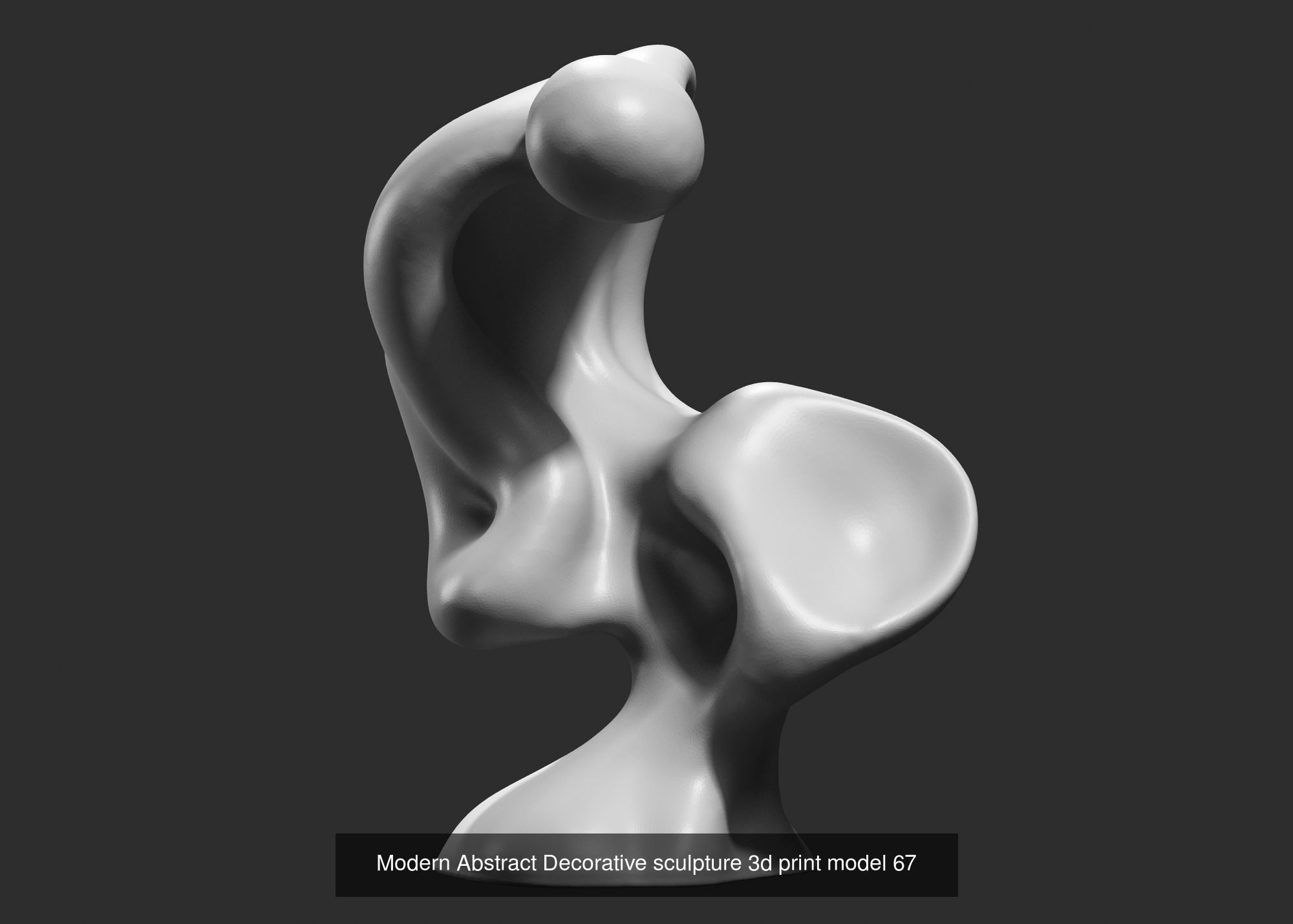 139 Modern Abstract Decorative sculpture 3d print 3D Model Collection_104