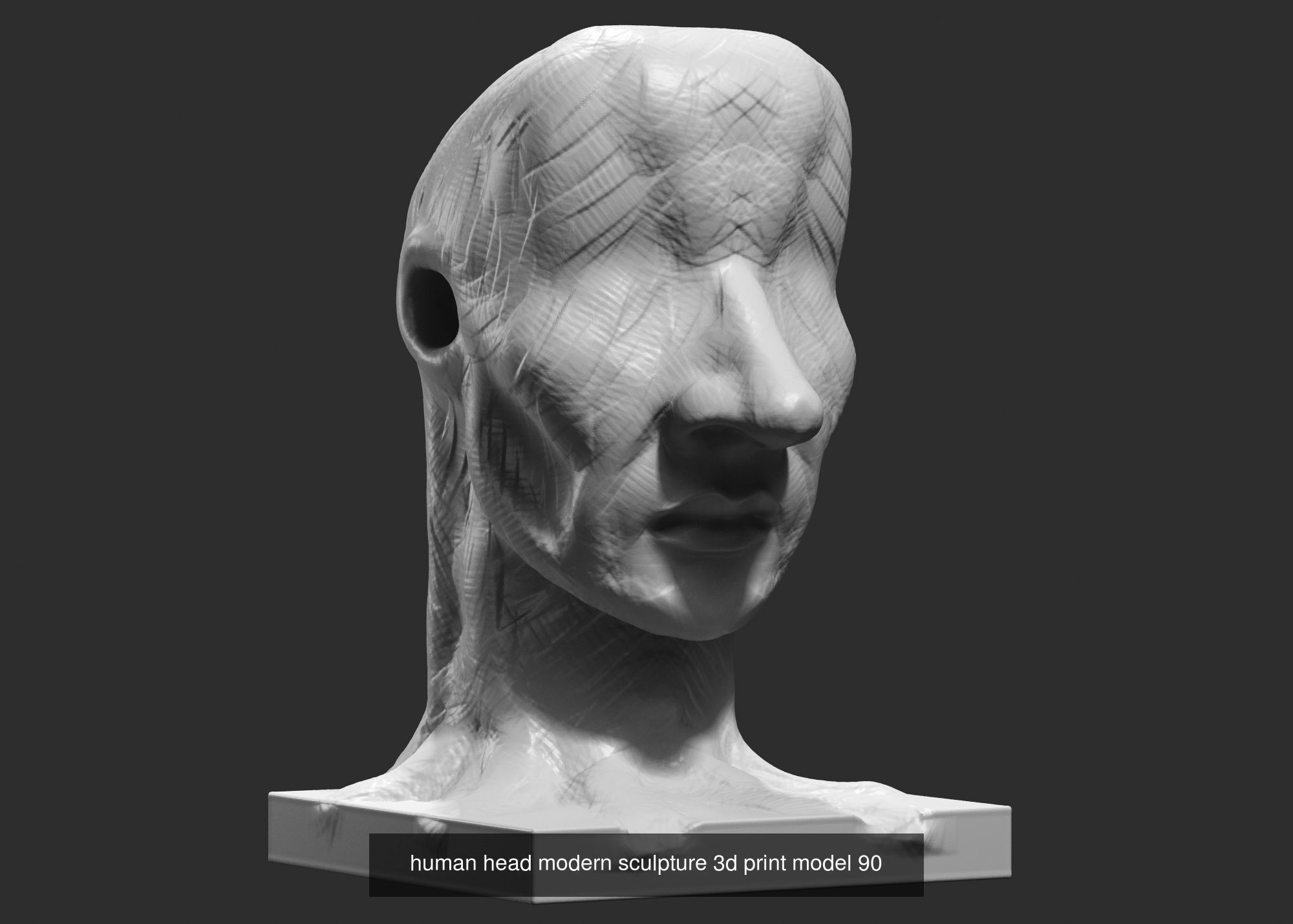 139 Modern Abstract Decorative sculpture 3d print 3D Model Collection_122