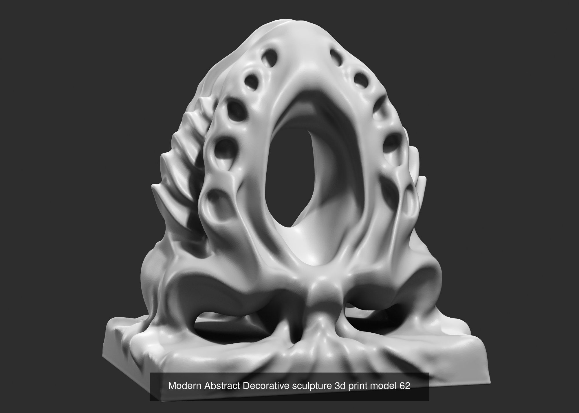 139 Modern Abstract Decorative sculpture 3d print 3D Model Collection_99