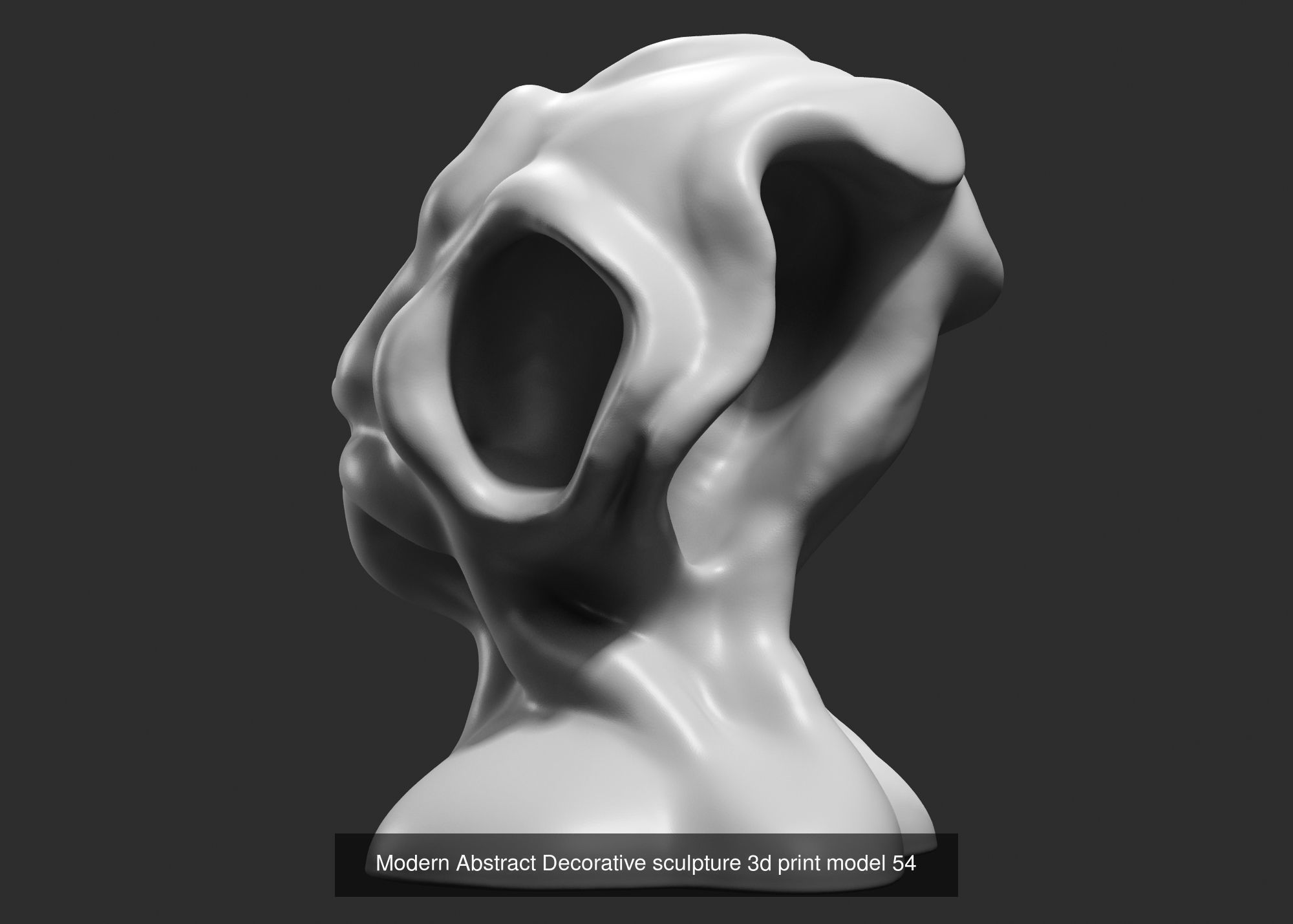 139 Modern Abstract Decorative sculpture 3d print 3D Model Collection_91