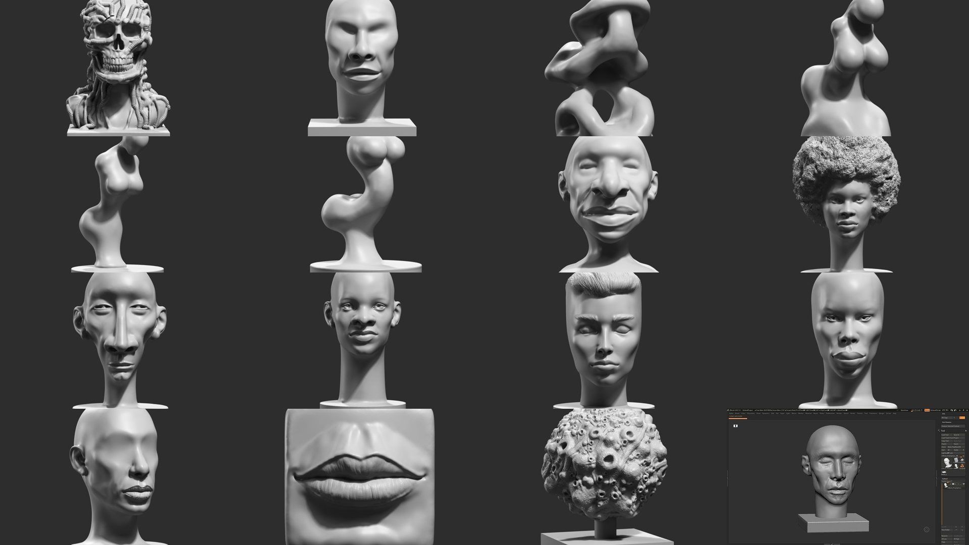 139 Modern Abstract Decorative sculpture 3d print 3D Model Collection_31