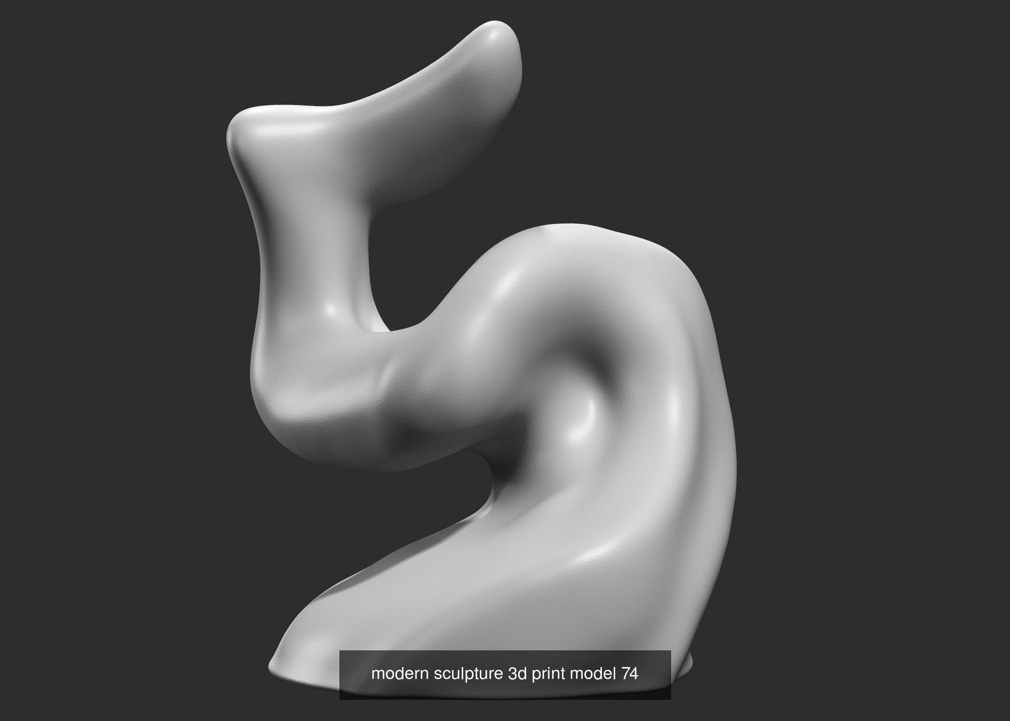 139 Modern Abstract Decorative sculpture 3d print 3D Model Collection_110