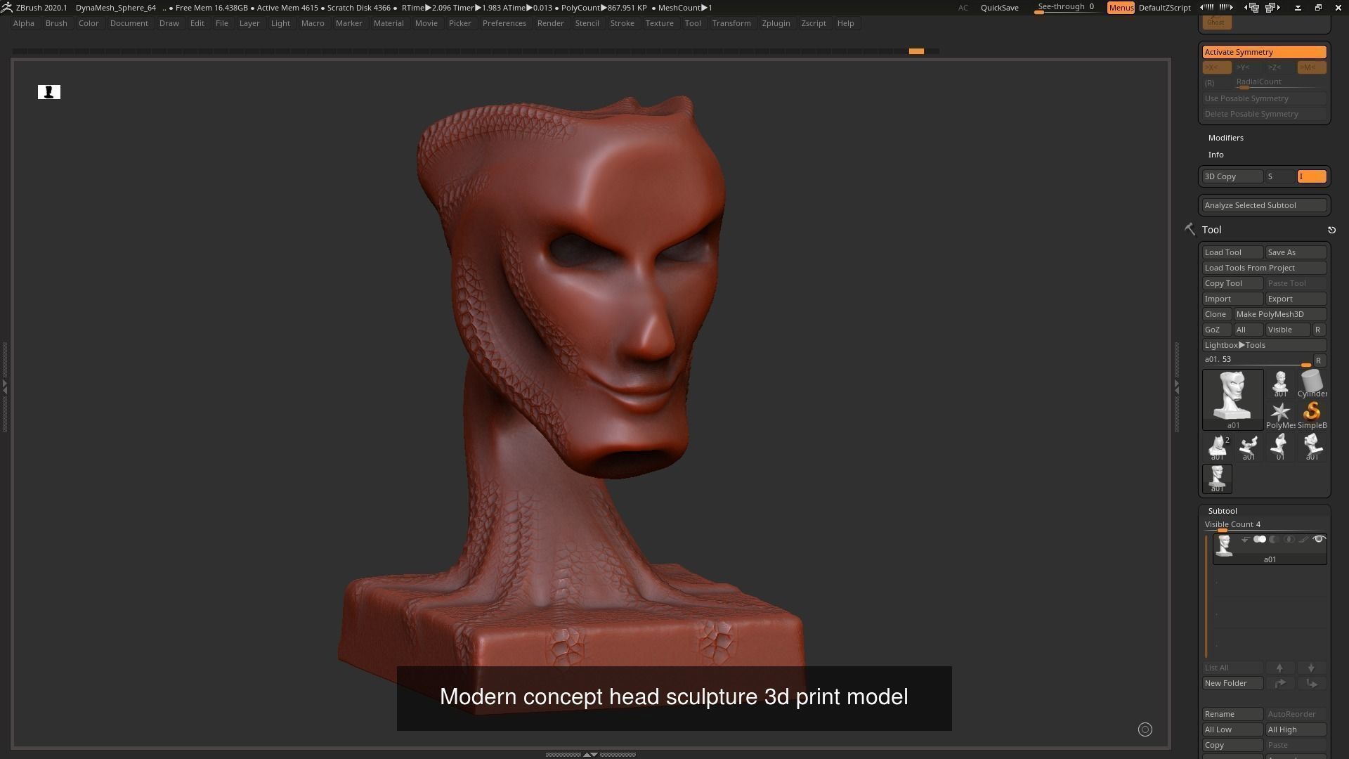 139 Modern Abstract Decorative sculpture 3d print 3D Model Collection_50