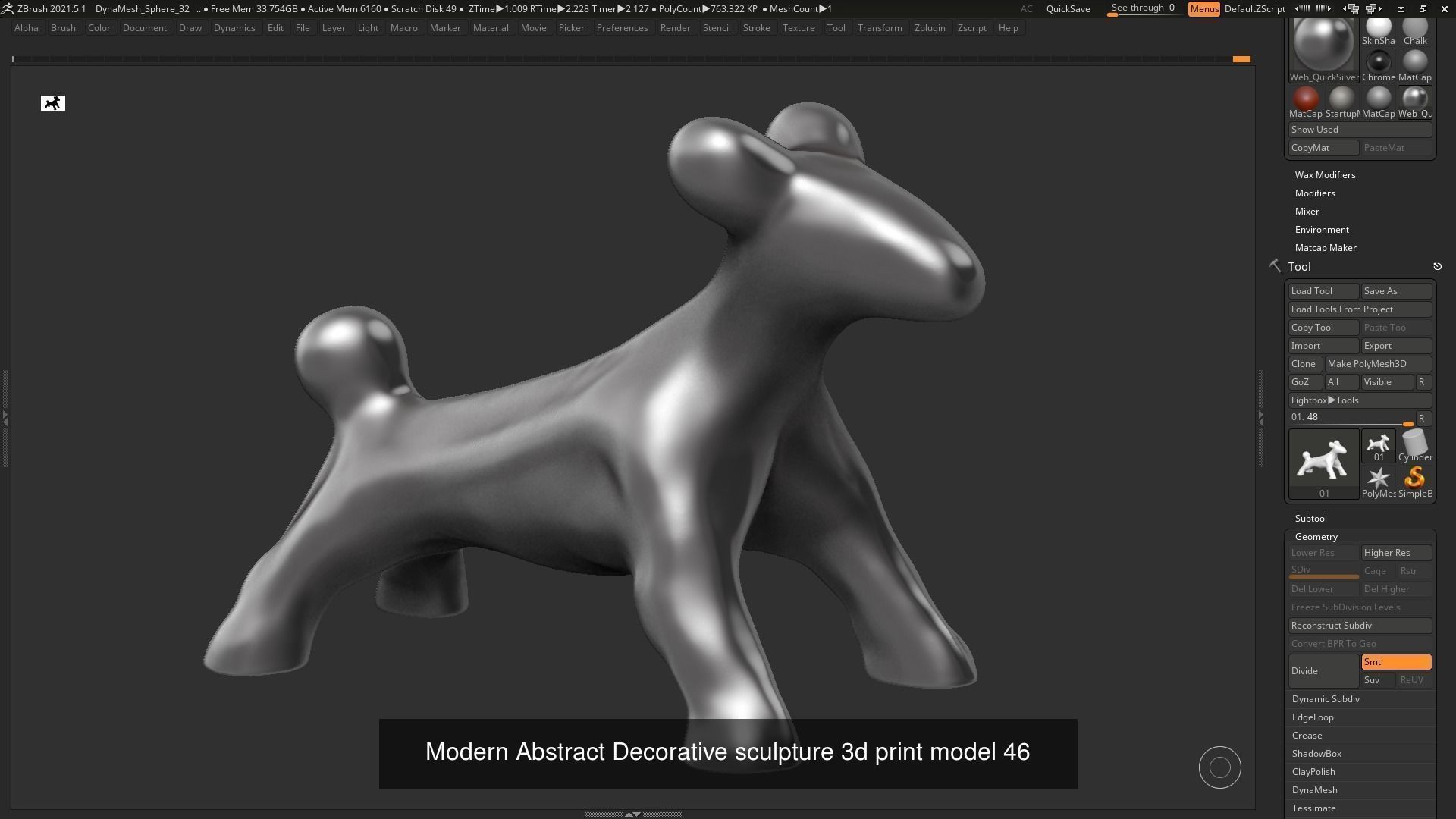 139 Modern Abstract Decorative sculpture 3d print 3D Model Collection_83