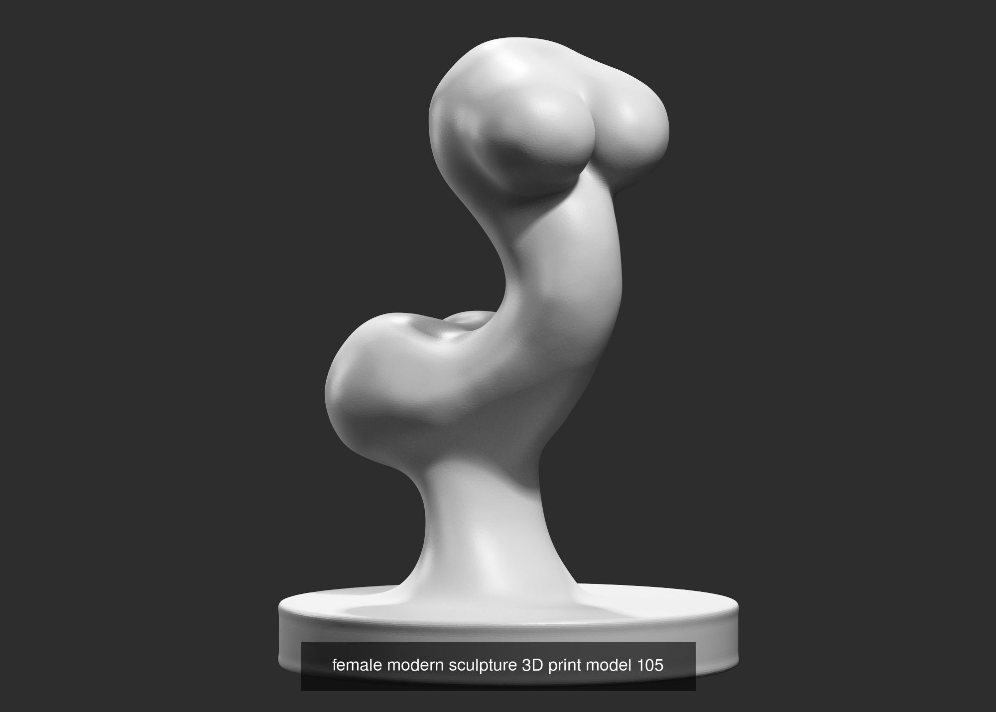 139 Modern Abstract Decorative sculpture 3d print 3D Model Collection_138