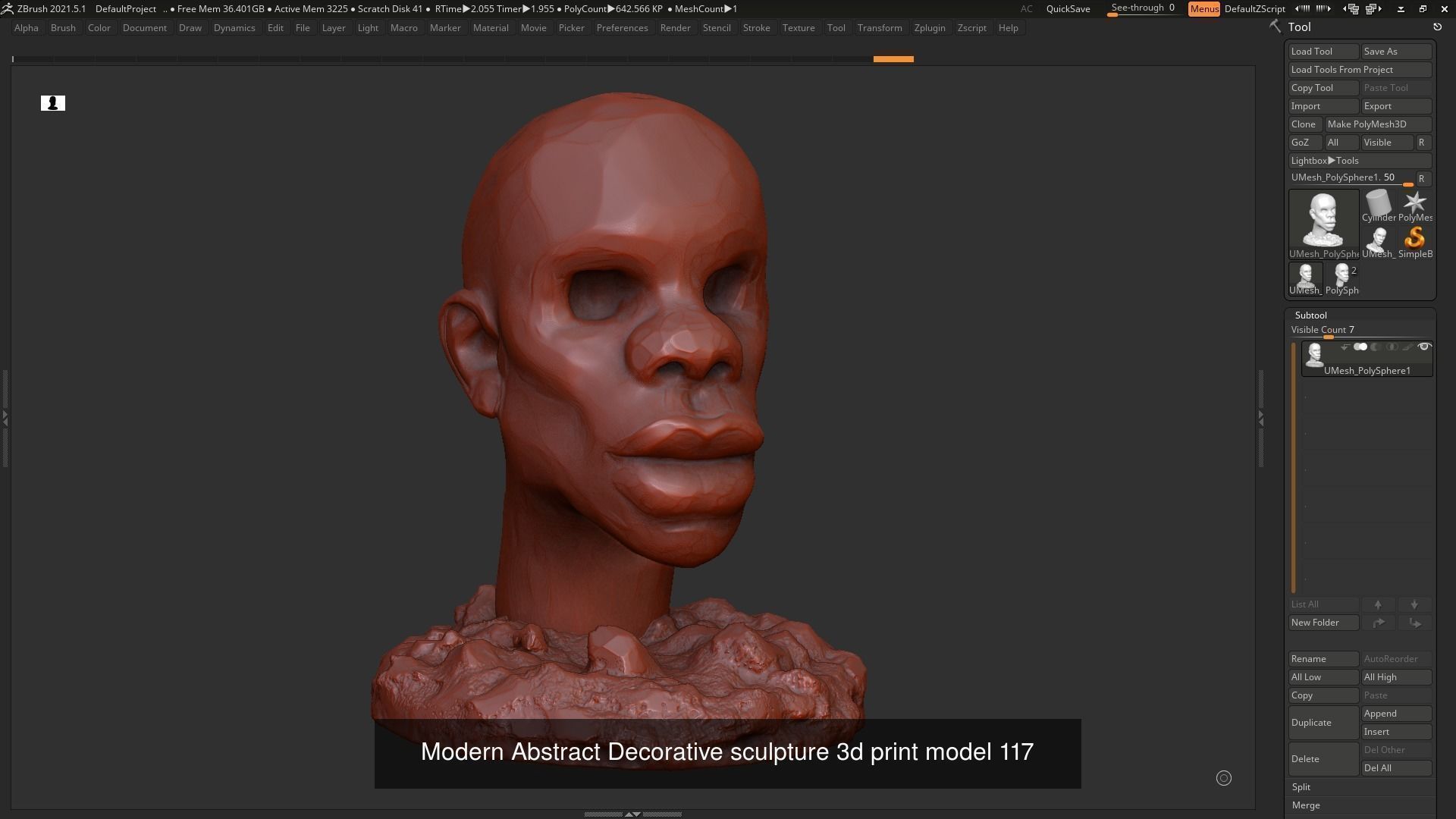 139 Modern Abstract Decorative sculpture 3d print 3D Model Collection_151