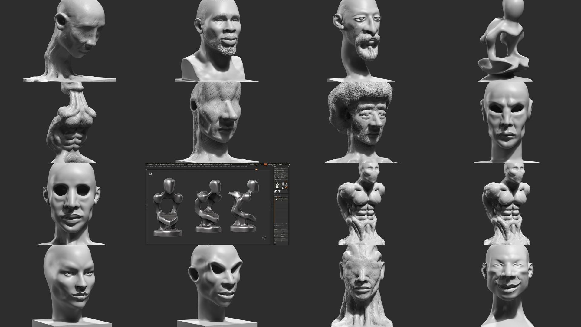 139 Modern Abstract Decorative sculpture 3d print 3D Model Collection_29