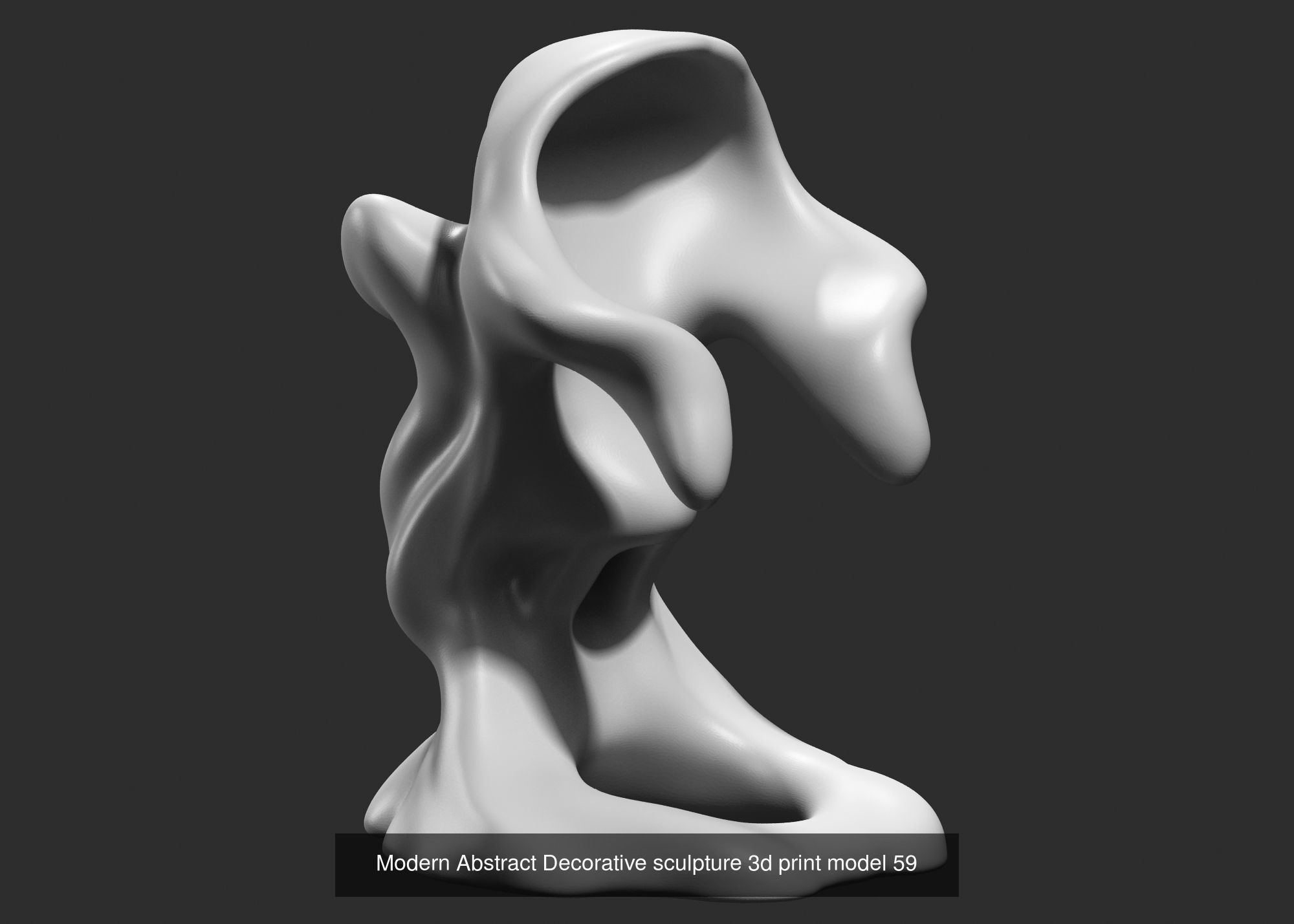 139 Modern Abstract Decorative sculpture 3d print 3D Model Collection_96
