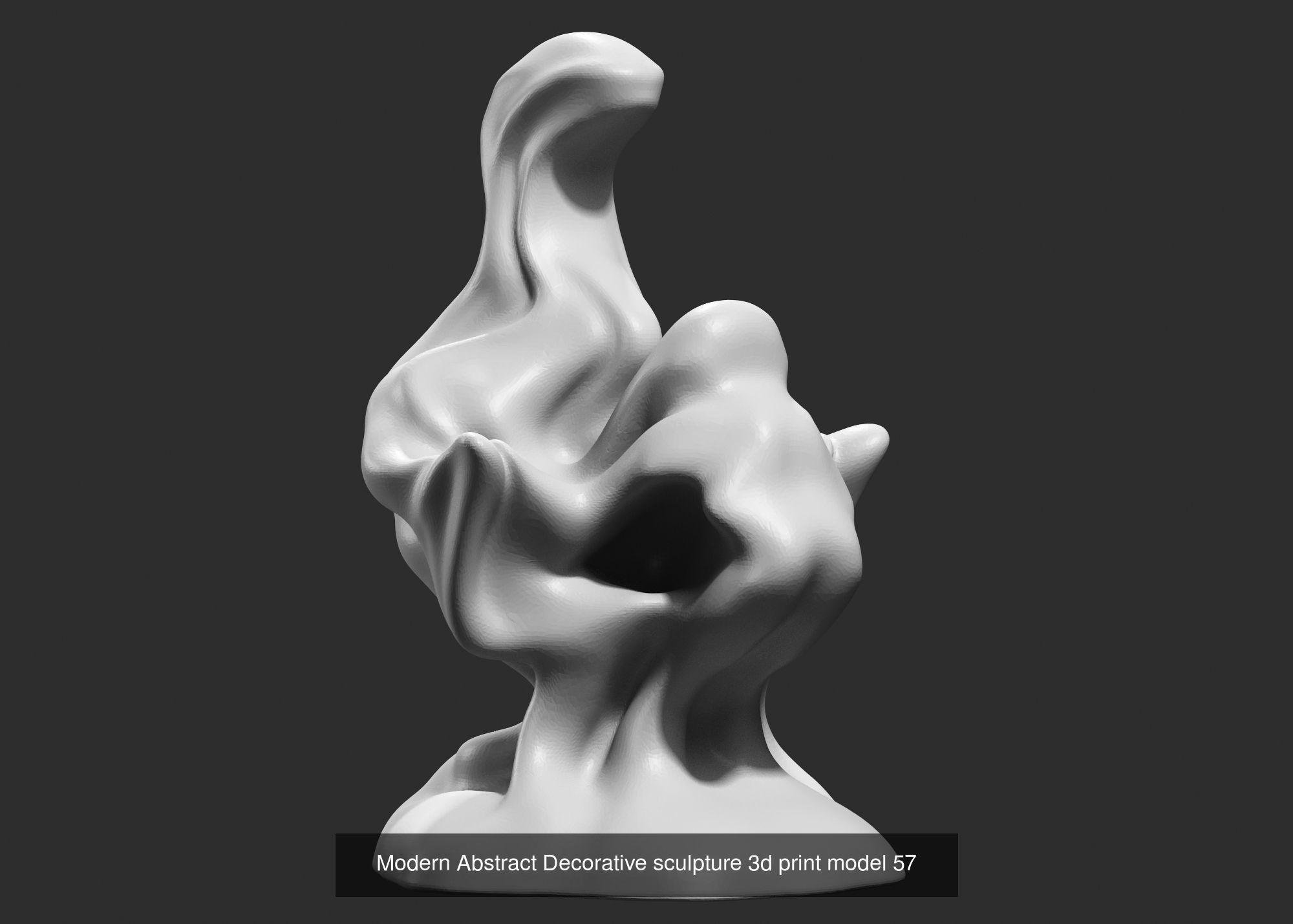139 Modern Abstract Decorative sculpture 3d print 3D Model Collection_94