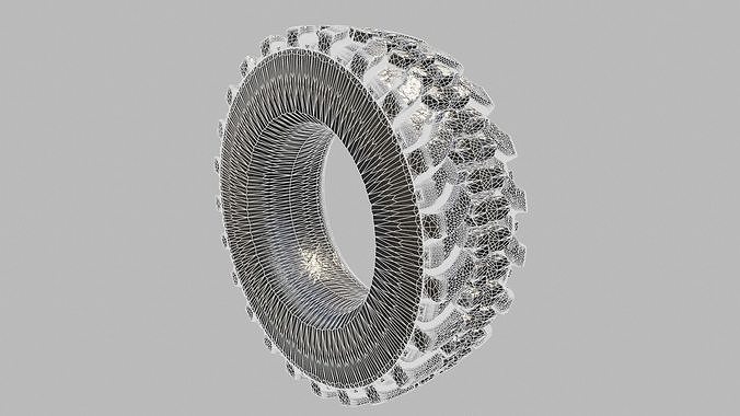Tire 4K 3D model 7