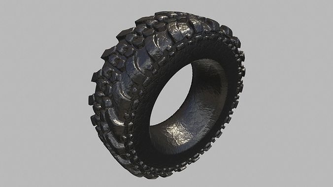 Tire 4K 3D model 6