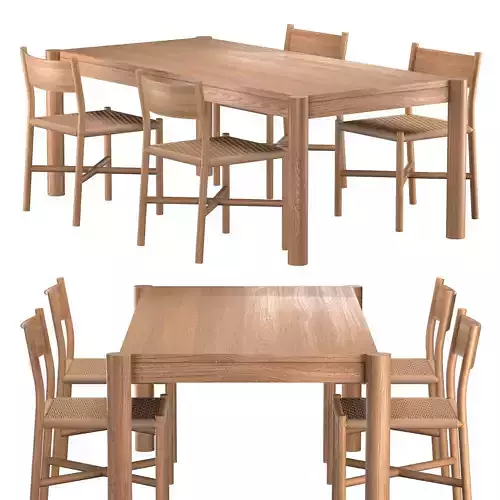 Ariake Chair Huxley table