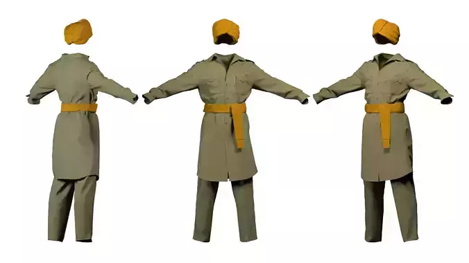 Police military Officer Turbaned weapon Outfit Uniform