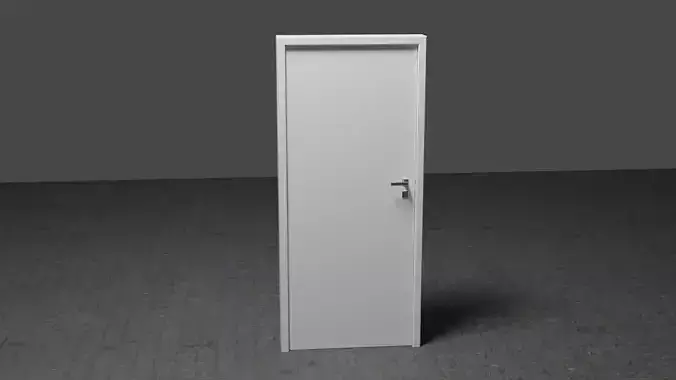 Simple door Free 3D model