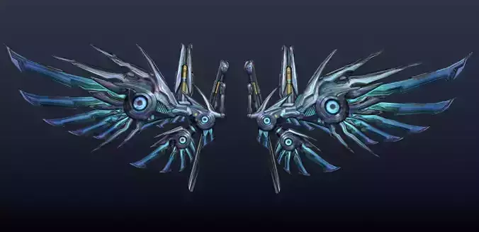 Metal Scifi Wing