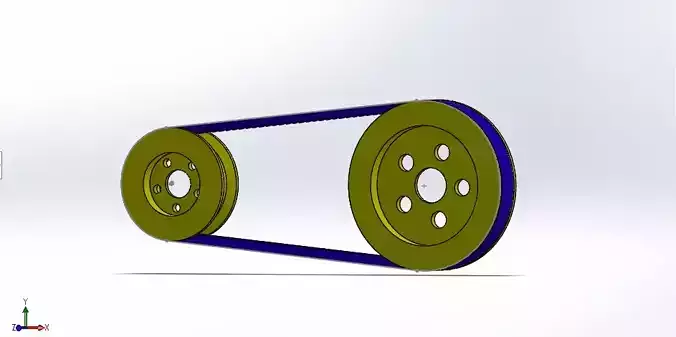BELT AND PULLEY  SOLIDWORKS