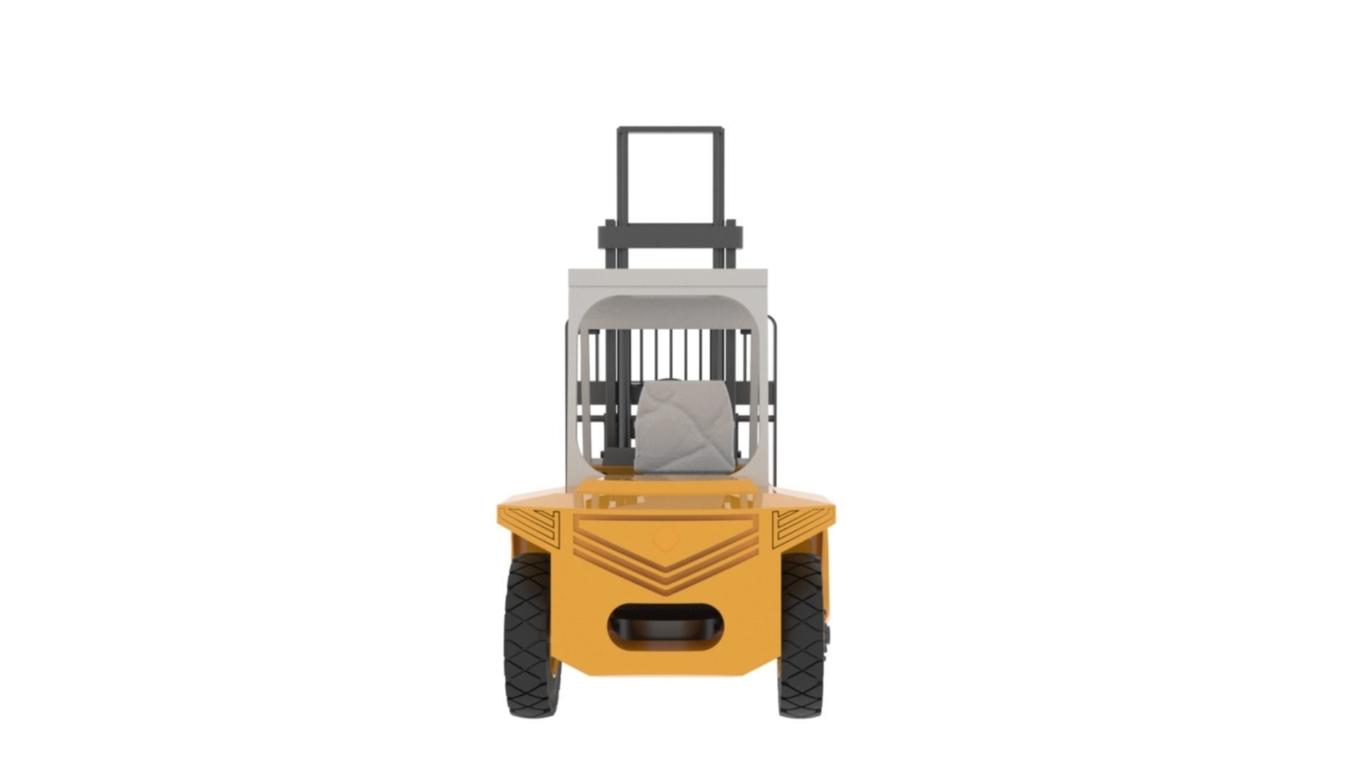 Forklift truck 3D model_6
