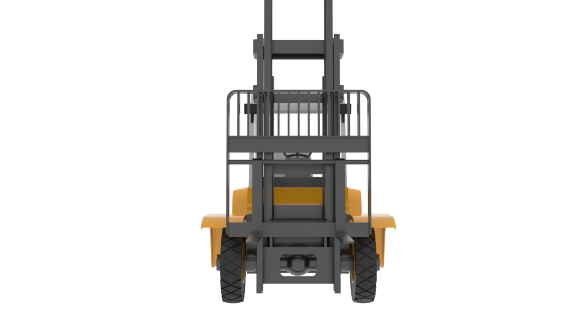 Forklift truck 3D model_4