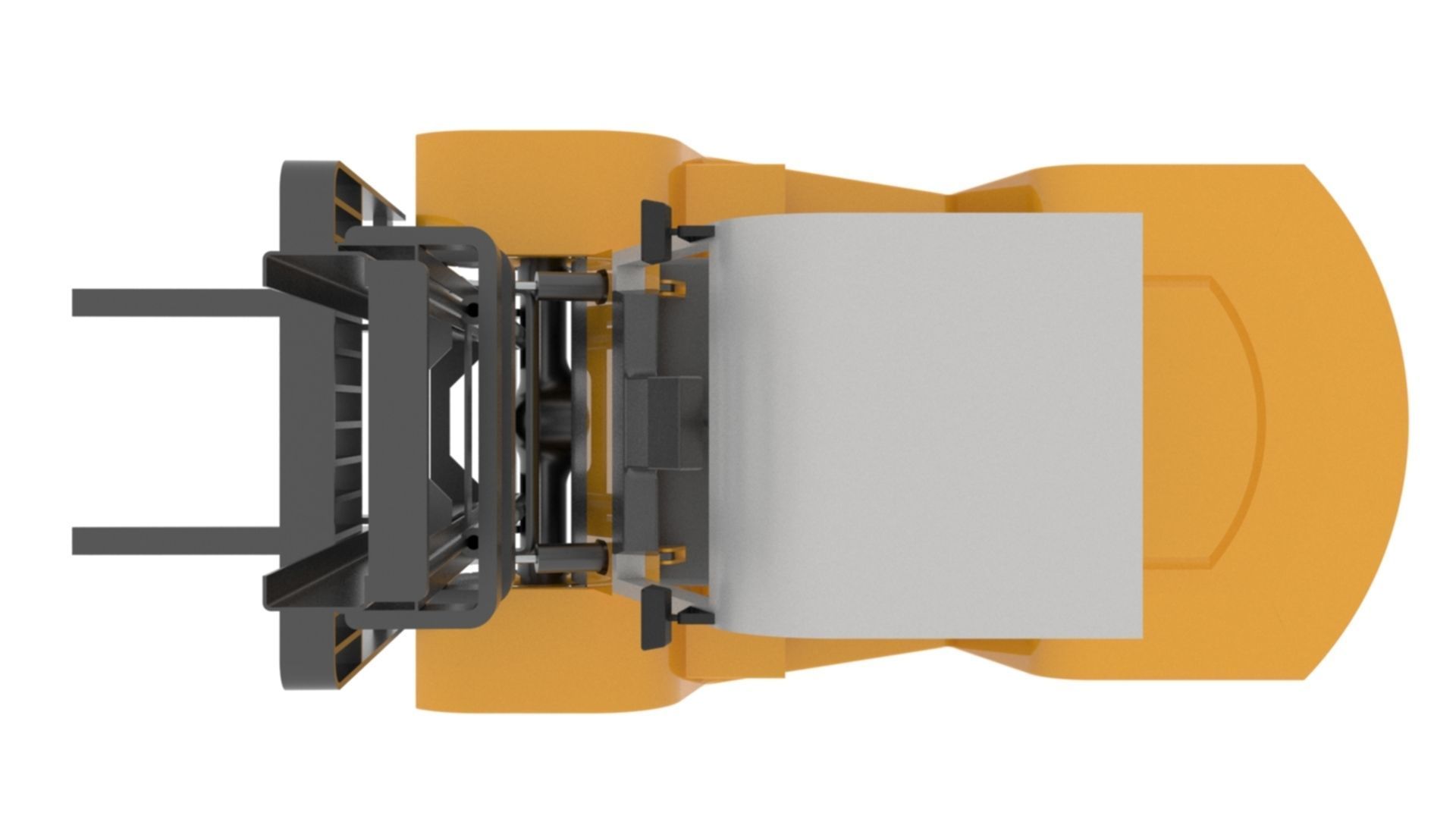 Forklift truck 3D model_5