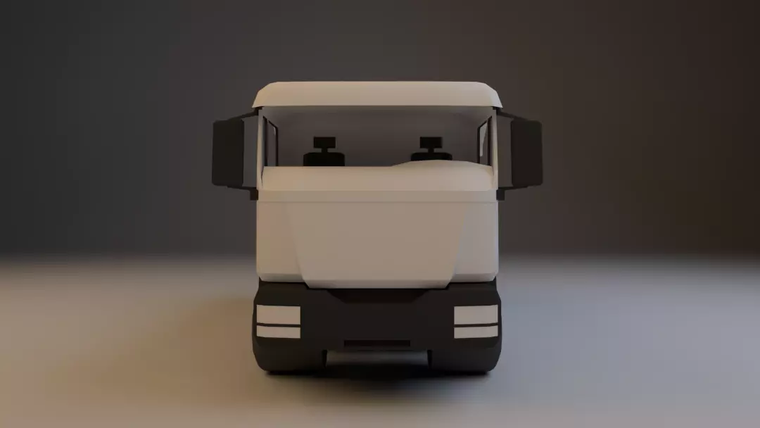 Low Poly Truck Low-poly 3D model Free low-poly 3D model